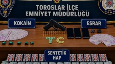 Mersin merkezli narkotik operasyonunda 4 tutuklama