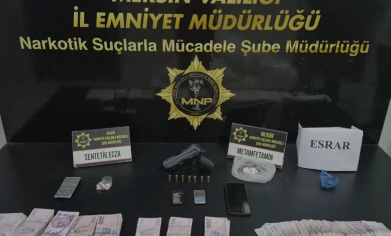 Mersin merkezli uyuşturucu operasyonunda 5 kişi tutuklandı