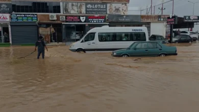 Mersin Silifke'de Sağanak Yağış Su Baskınlarına Neden Oldu