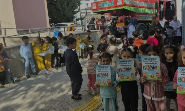 Osmaniye Orman İşletme Müdürlüğü öğrencilere yangın eğitimi verdi