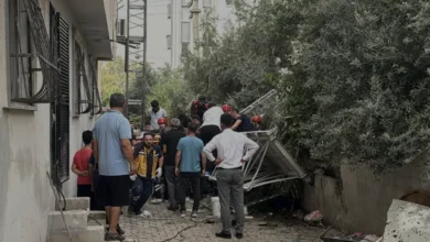 Osmaniye'de Dış Cephe Boyası Yapan İki İşçi İskeleden Düştü