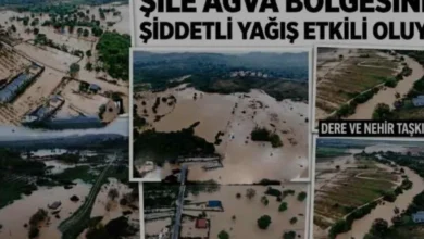 Şile ve Ağva bölgesinde sağanak yağış hayatı olumsuz etkiledi